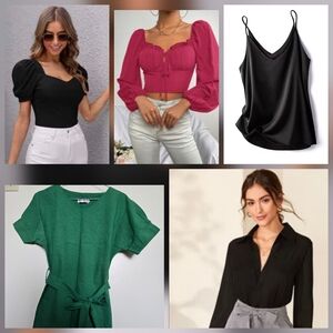 5 For 30 - Women's Tops - Various Types & Colors - Small